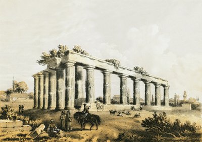 Ruins of the Temple at Corinth by English School